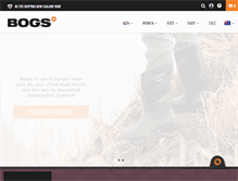Tablet Screenshot of bogsfootwear.co.nz